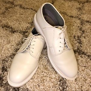 Bates Lites White Leather Oxford